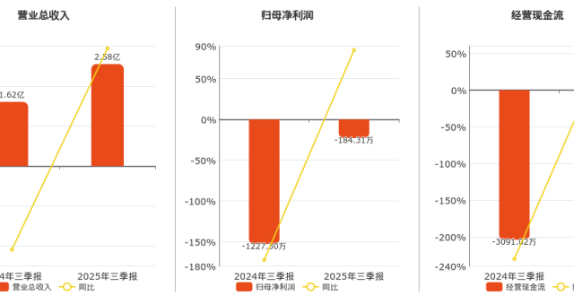 2025年三季报净利润为-184.31万元，同比亏损缩小_腾讯新闻