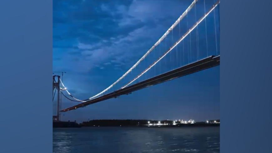 世界第三大跨度悬索桥合龙!南京1760米仙新路长江大桥一跨过江