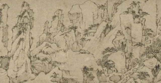 台北故宫· 五代 · 巨然 《山居图》高清长卷_腾讯新闻