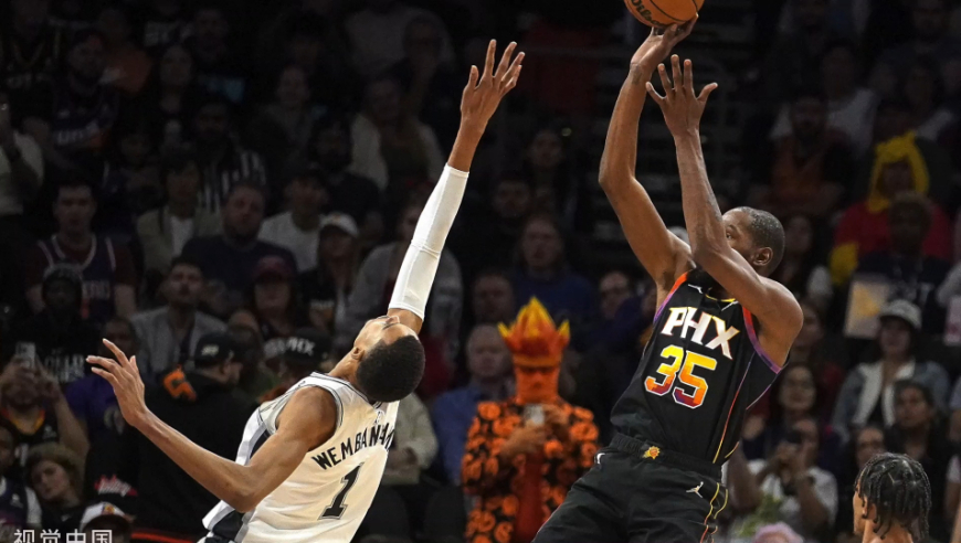 杜兰特文班全场对决集锦:死神给菜鸟上课 新科状元干扰kd绝杀