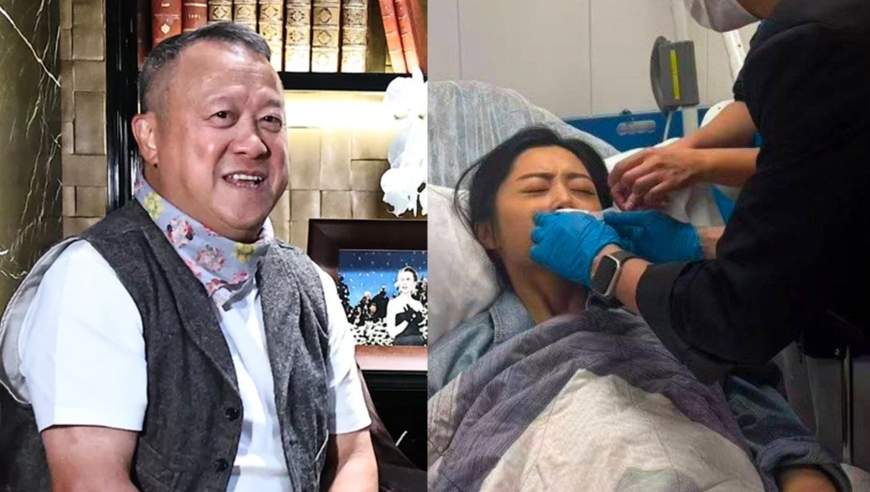 曾志伟新片拍摄发生意外，41岁女星嘴巴被玻璃碎片割伤大量出血紧急开刀