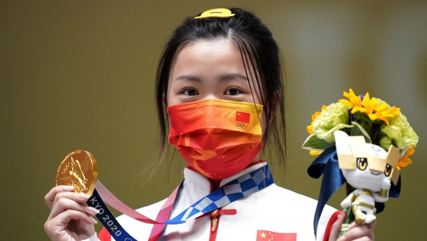 杨倩收获女子10米气步枪冠军夺东京奥运会首金