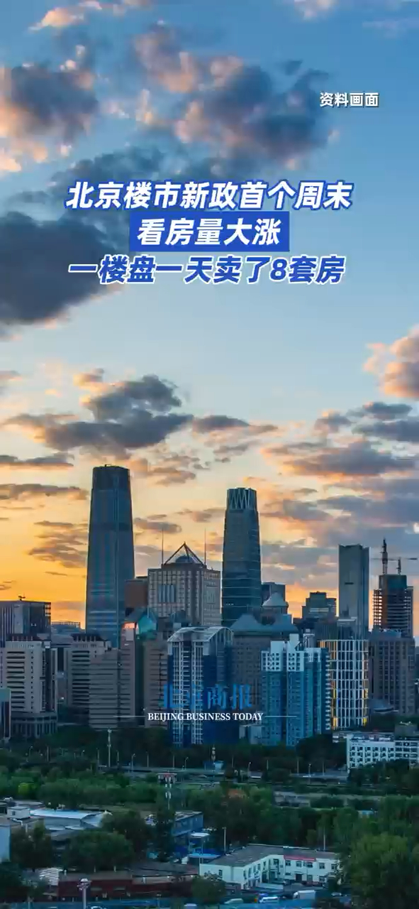 北京楼市新政首个周末看房量大涨 一楼盘一天卖了8套房_腾讯新闻