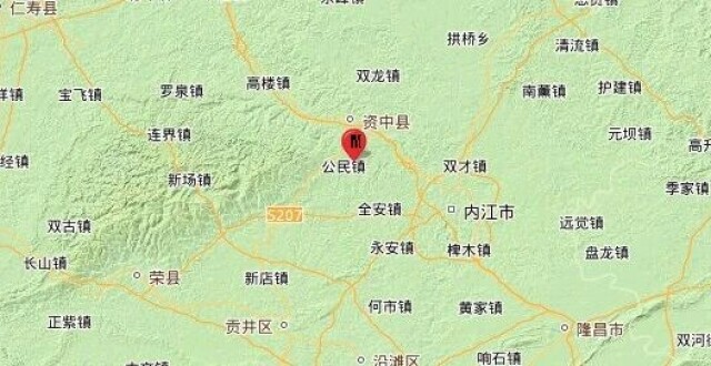 四川内江资中县凌晨再次发生4.2级、3.3级地震 连续6天发生十几起地震缩略图