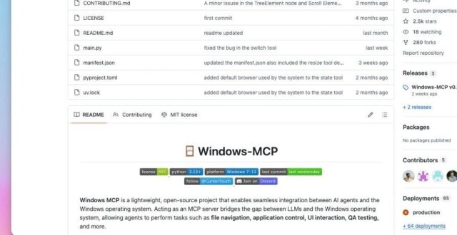 Windows MCP正式开源，大模型能操控操作系统了_腾讯新闻