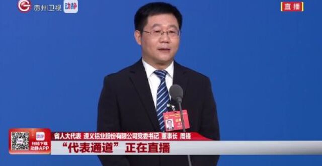 代表通道视频丨周锋：“富矿精开”赋能，遵义铝业“三变”解锁转型升级_腾讯新闻