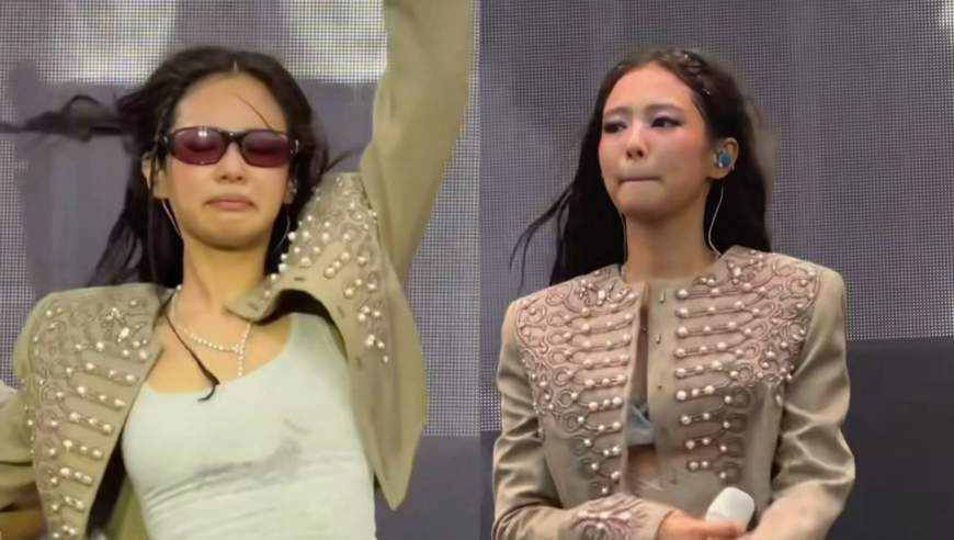 Jennie因服装尺度问题道歉，称天气太炎热，强忍泪水完成表演