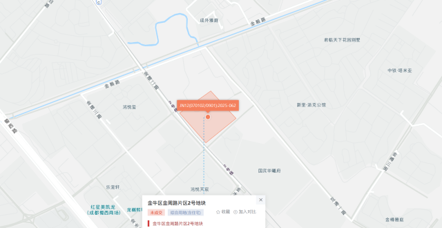 成都土拍收金7.8亿元，成都交投联手电建地产斩获金周路片区2号地块_腾讯新闻