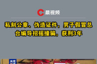 私刻公章、伪造证件，男子假冒总台编导招摇撞骗，获刑3年_腾讯新闻