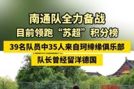 南通队全力备战，目前领跑“苏超”积分榜，39 名队员中 35 人来自珂缔缘俱乐部，队长曾经留洋德国_腾讯新闻