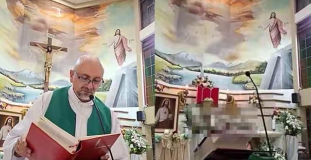 全网唏嘘，直播弥撒突发悲剧，神父讲完生命真谛，遭十字架坠落砸亡_腾讯新闻