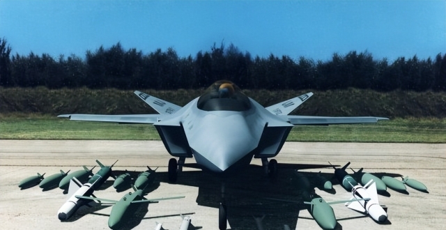 架空：不考虑垂直起降，海空通用的隐身版的F-16，麦道F/A-26战机_腾讯新闻