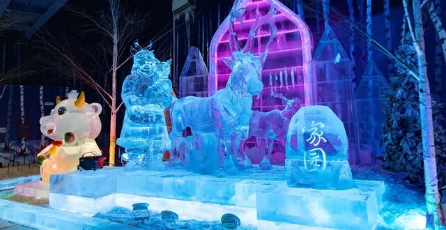 哈尔滨冰雪大世界梦幻冰雪馆今日正式开放！_腾讯新闻
