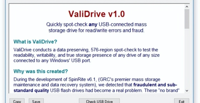 扩容优盘克星诞生！ValiDrive v1.0正式发布，小白也可轻松辨别_腾讯新闻