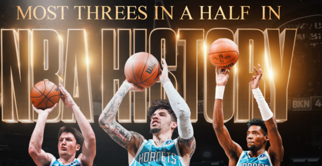 黄蜂半场命中18记三分，追平NBA半场三分命中数纪录_腾讯新闻