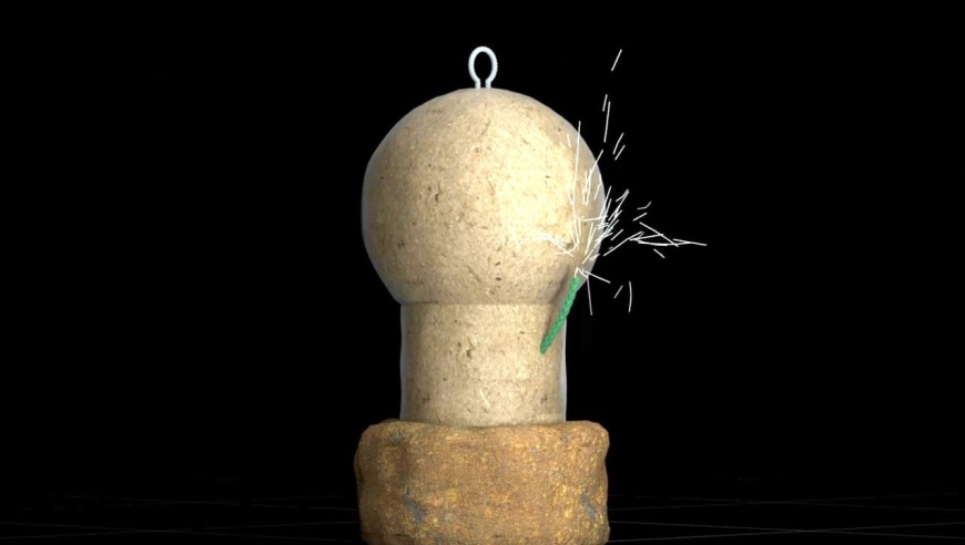 还原一颗礼花弹内部爆炸全过程