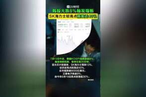 韩股大跌8%触发熔断，SK海力士较高点回落近40%，芯片股为何从高位跌得这么猛？对爱用杠杆的韩国散户冲击有多大？
