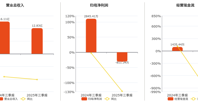 2025年三季报净利润为-811.34万元，同比由盈转亏_腾讯新闻