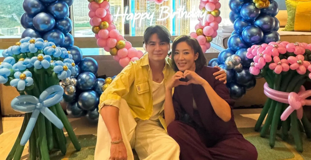 杨怡老公晒夫妇合体庆生照，二人世界好甜蜜，罗仲谦手臂肌肉抢镜_腾讯新闻