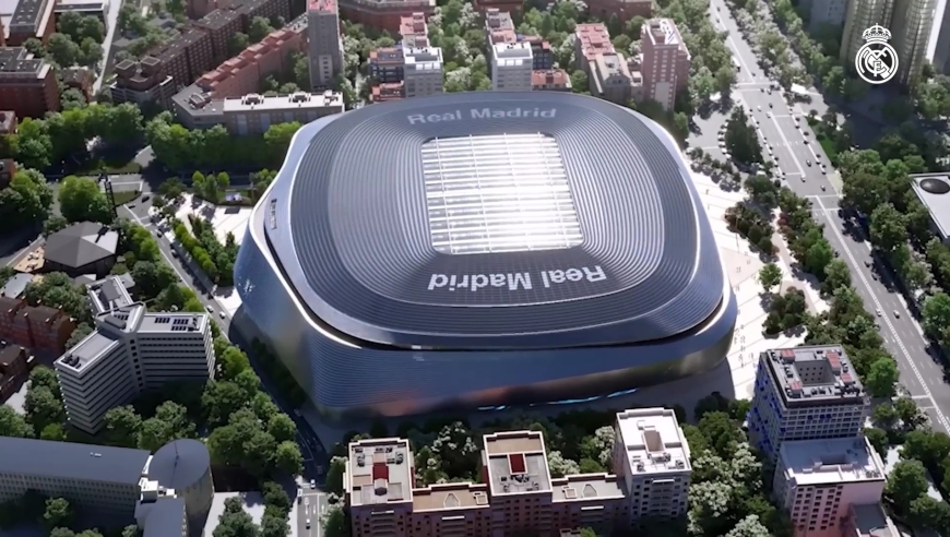 皇马主场伯纳乌球场改造完成 近距离感受一下新主场