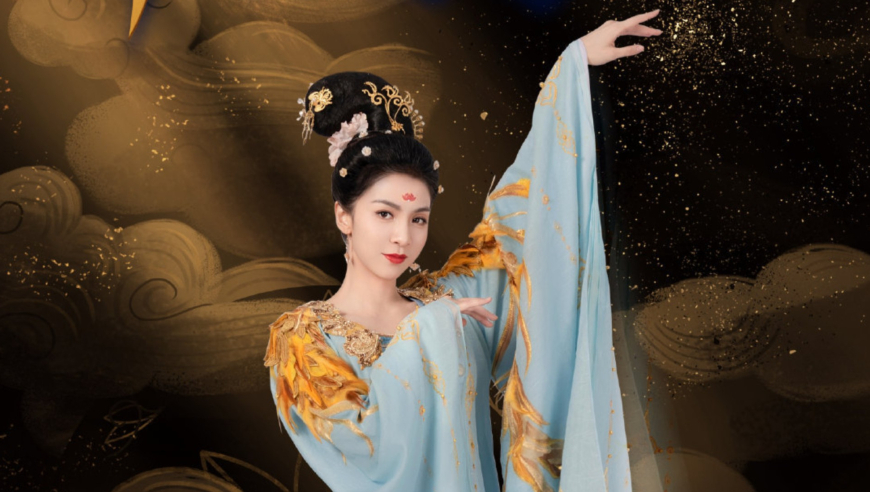 唐诗逸重现绝美霓裳羽衣舞,现代穿越千年寻美,尽显中国传统美学
