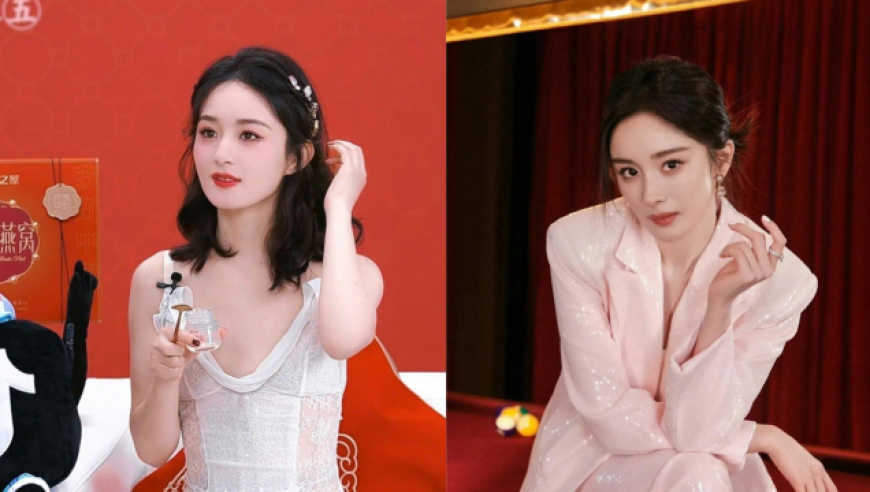 赵丽颖杨幂身着高定同时段直播,甜妹和御姐的比拼,谁是赢家?