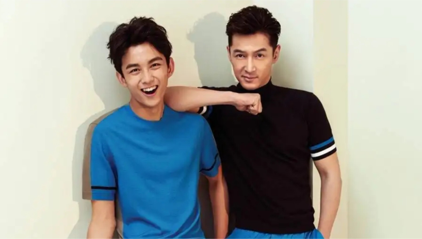 胡歌与吴磊《不虚此行》首映同框,谈及两人现状:已被他完全超越