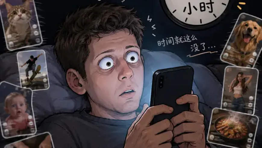 奥特曼也逃不过刷TikTok上瘾，Sora背后最抓马的一段来了