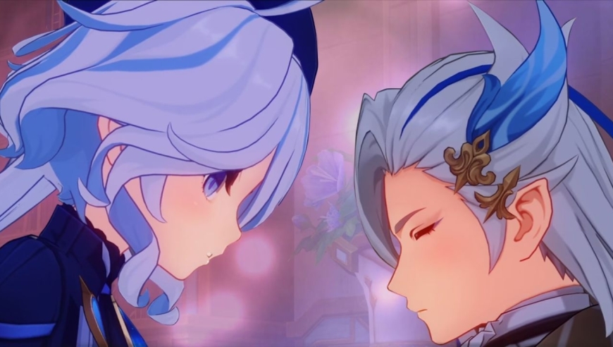 板娘小薇:悬溺一响,纯爱登场!原神里的一神一龙,太感人了!