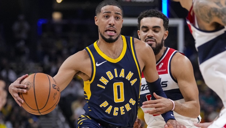 奇才vs步行者五佳球 哈利伯顿高难度三分托平空切暴扣势大力沉