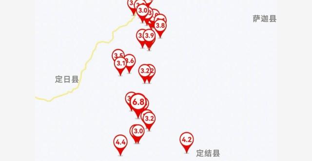 西藏定日县记录到余震515次 最大余震4.4级缩略图