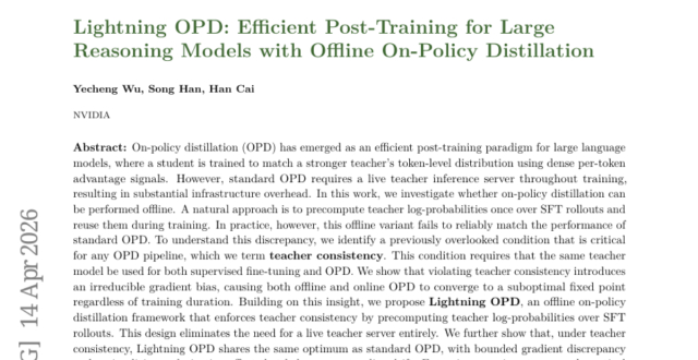 Lightning OPD训练框架示意