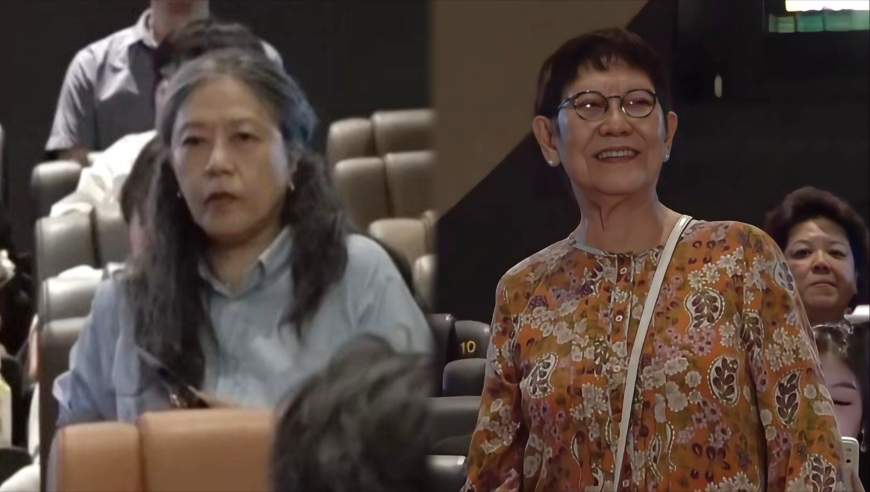 周星驰86岁妈妈罕见公开露面！为儿子新片撑场，姐姐陪伴左右画面温馨