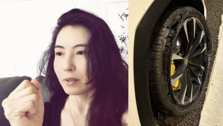 与死神擦肩，张柏芝自曝驾车在高速上爆胎，惊险求生让她心有余悸