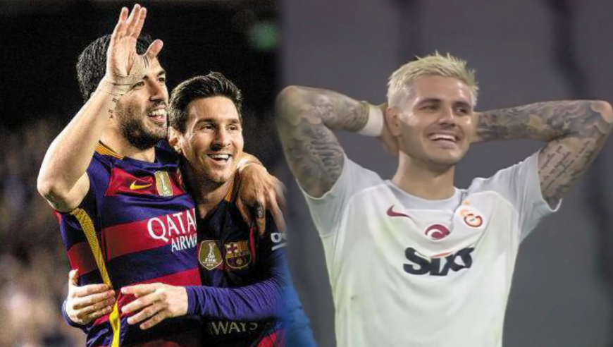 伊卡尔迪罚丢点球自己都笑了,梅西苏亚雷斯罚点战术学习一下