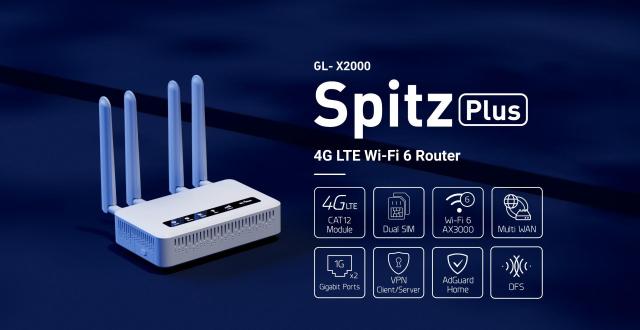 GL.iNet 推出 4G 无线路由器 Spitz Plus：AX3000，支持双 SIM_腾讯新闻