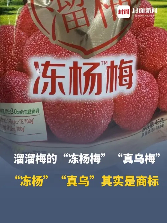 溜溜梅的“冻杨梅”、“真乌梅”两款产品中的“冻杨”、“真乌”其实是商标_腾讯新闻