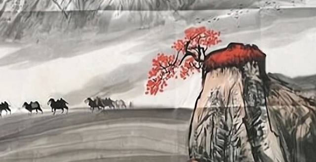 王维大漠风光诗歌，苍茫雄浑，颈联堪称千古名句_腾讯新闻