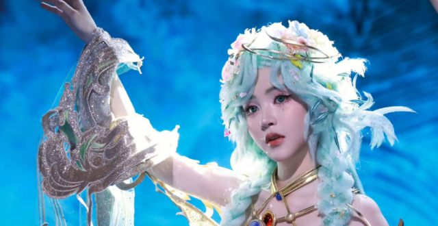 团宝cos貂蝉，迎来全网爆夸，妆造还原度100%，分不清哪个是真人_腾讯新闻