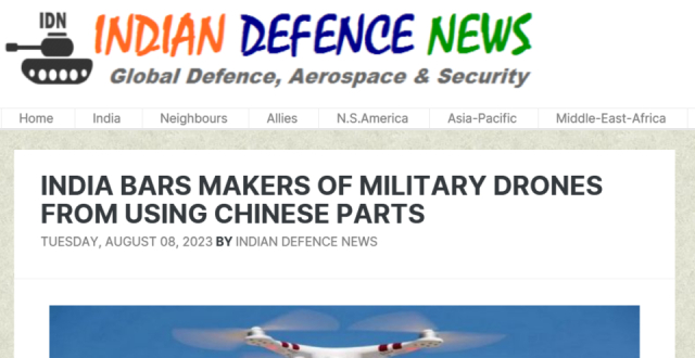 印度要求印度制造军用无人机不得用中国零件，印企：那干脆别造了_腾讯新闻