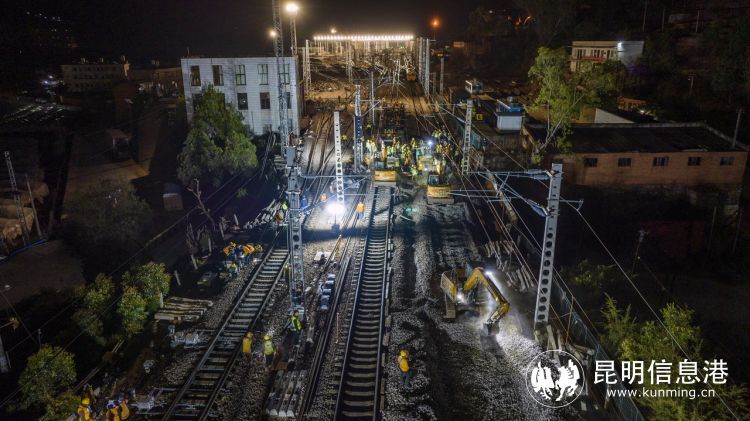 滇西铁路"旱码头"成昆铁路广通站完成升级